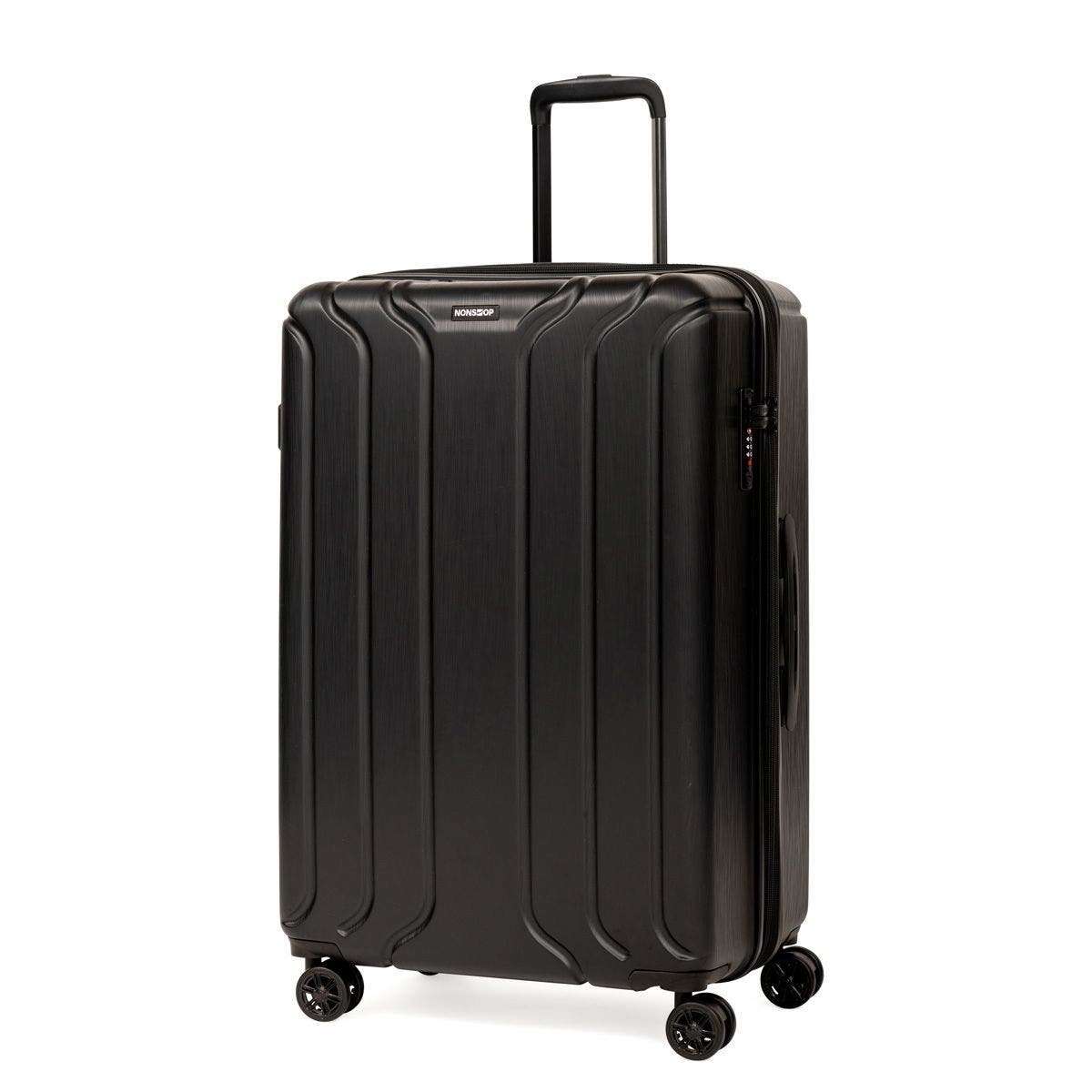 NONSTOP New York 3 Piece Set (20" 24" 28") 4-Wheel Luggage Set + 3 packing cubes, Alternate, color, Black
