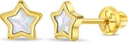 In Season Jewelry 14k Mother of Pearl Star Earrings