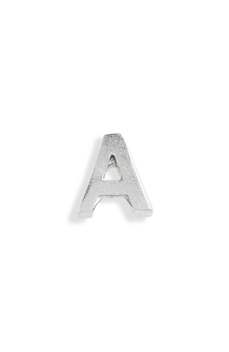 Bing Bang Tiny Initial Stud Earring, Main, color, 