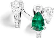 REPOSSI Serti sur Vide Pavé Diamond & Emerald Earring