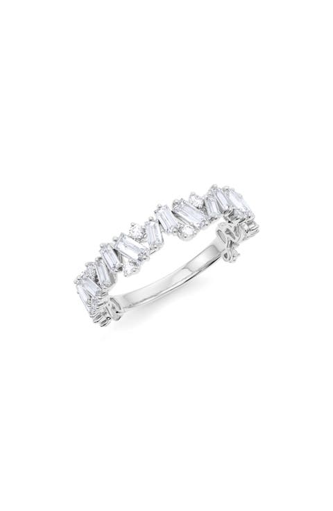 Radiant Cut Lab Grown Diamond 18K Gold Eternity Band