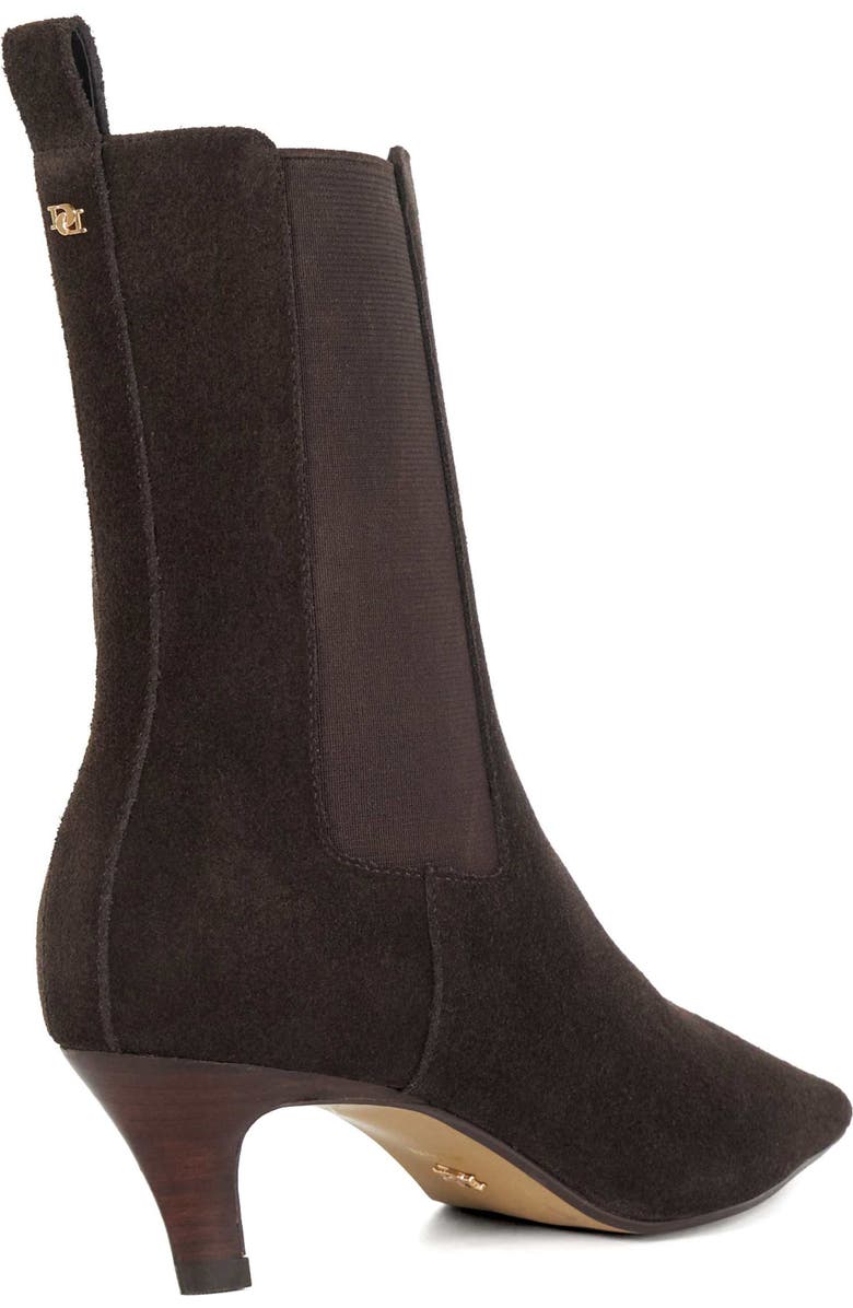 Dune London Odele Snip Toe Chelsea Boot, Alternate, color, Brown