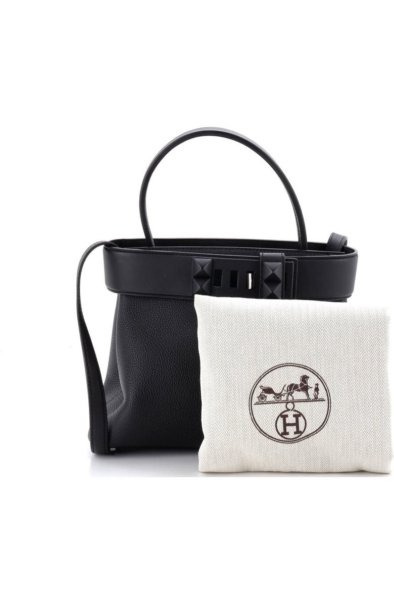 Pre-Owned Hermes Medor Handbag Togo, Alternate, color, Noir