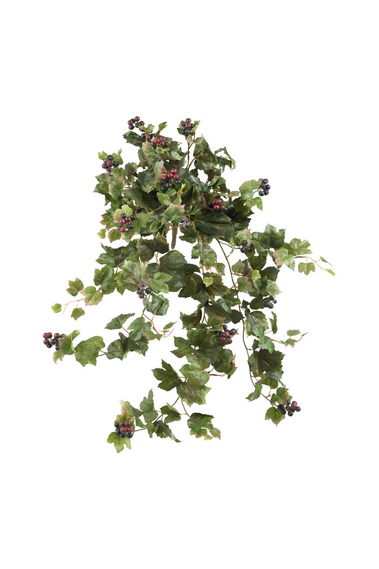 24-in Grape Leaf Hanging Artificial Plant, Main, color, Green