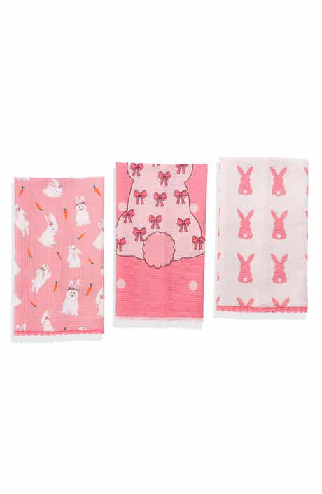 Tiramisu Sweet Bunny Set of 3 Cotton Kitchen Towels