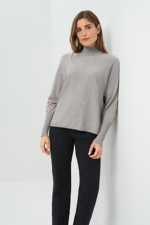 Bexley Relaxed Sweater with Mockneck