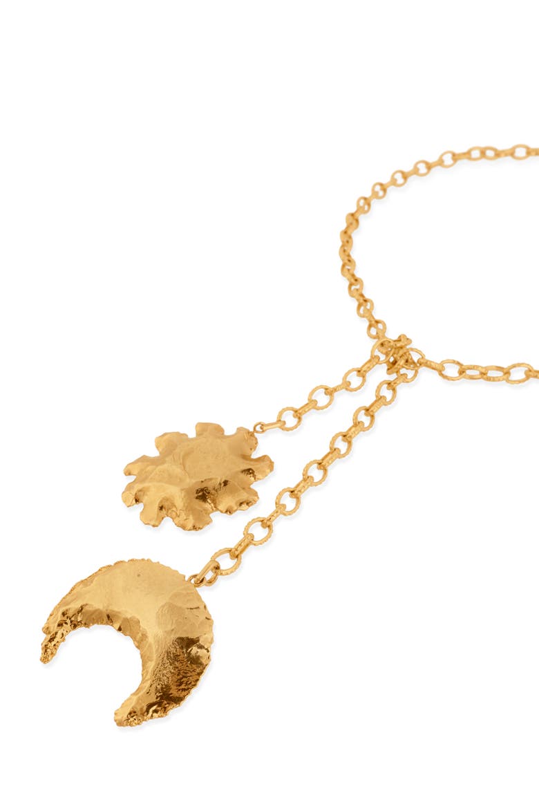 Sol y Luna Necklace, Alternate, color, GOLD