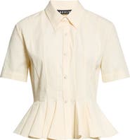 ASHLYN Lulu Cotton Button-Up Shirt