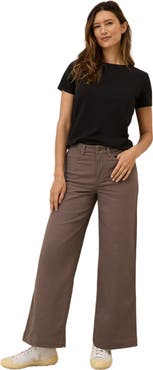 Pact Organic Stretch Twill Wide Leg Pant