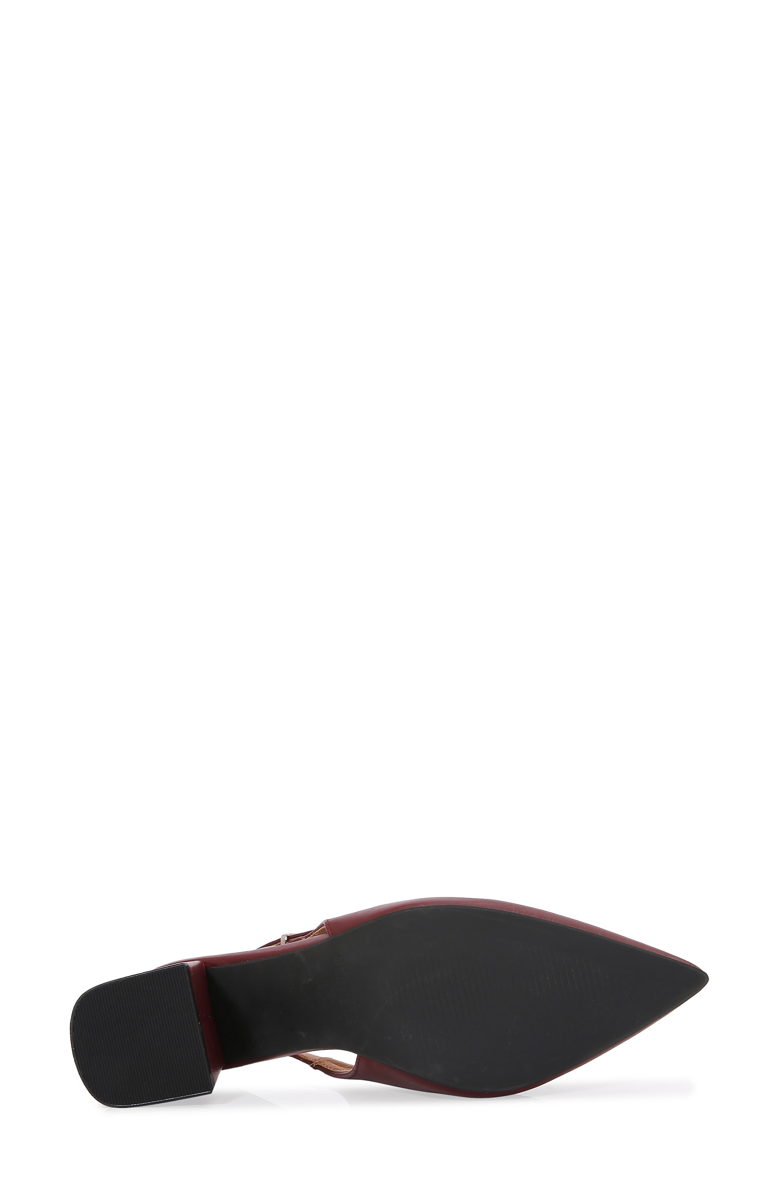 Pointed Toe Slingback Pump, Alternate, color, WINE