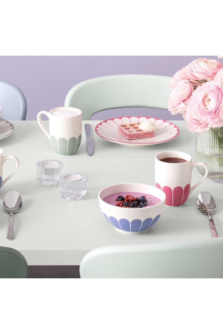 Fleur Bleu Mug, Alternate, color, Pink