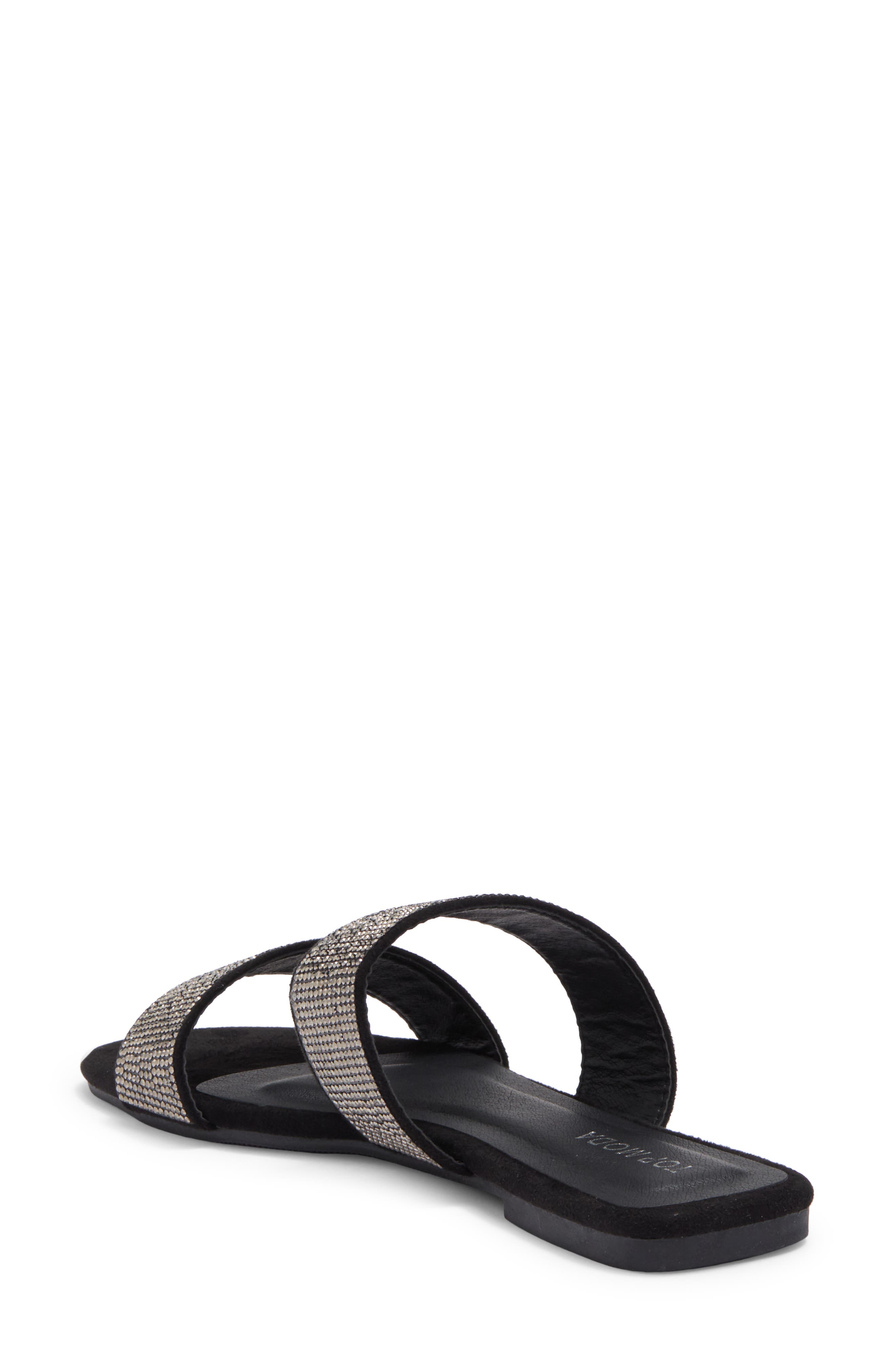 TOP GUY SHOES Embellished Slip-On Sandal, Alternate, color, 