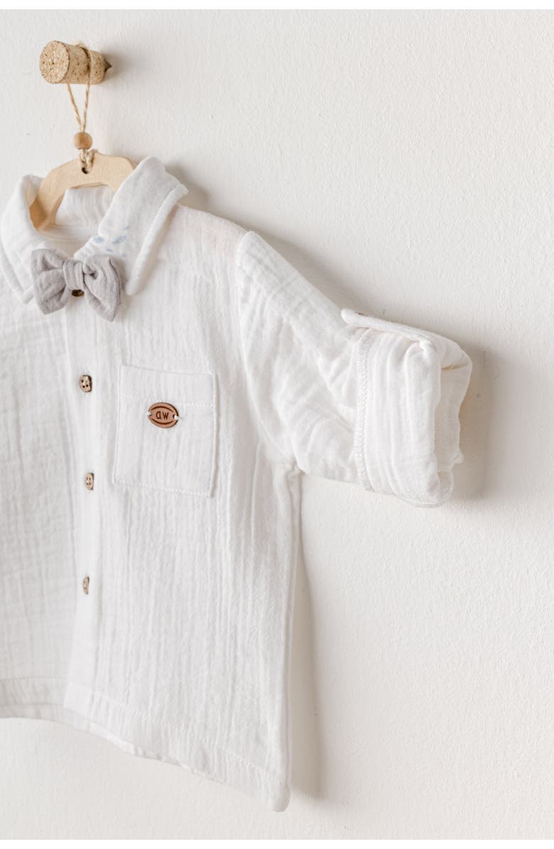 Andy Wawa Muslin Bowtie Outfit Set, Alternate, color, 