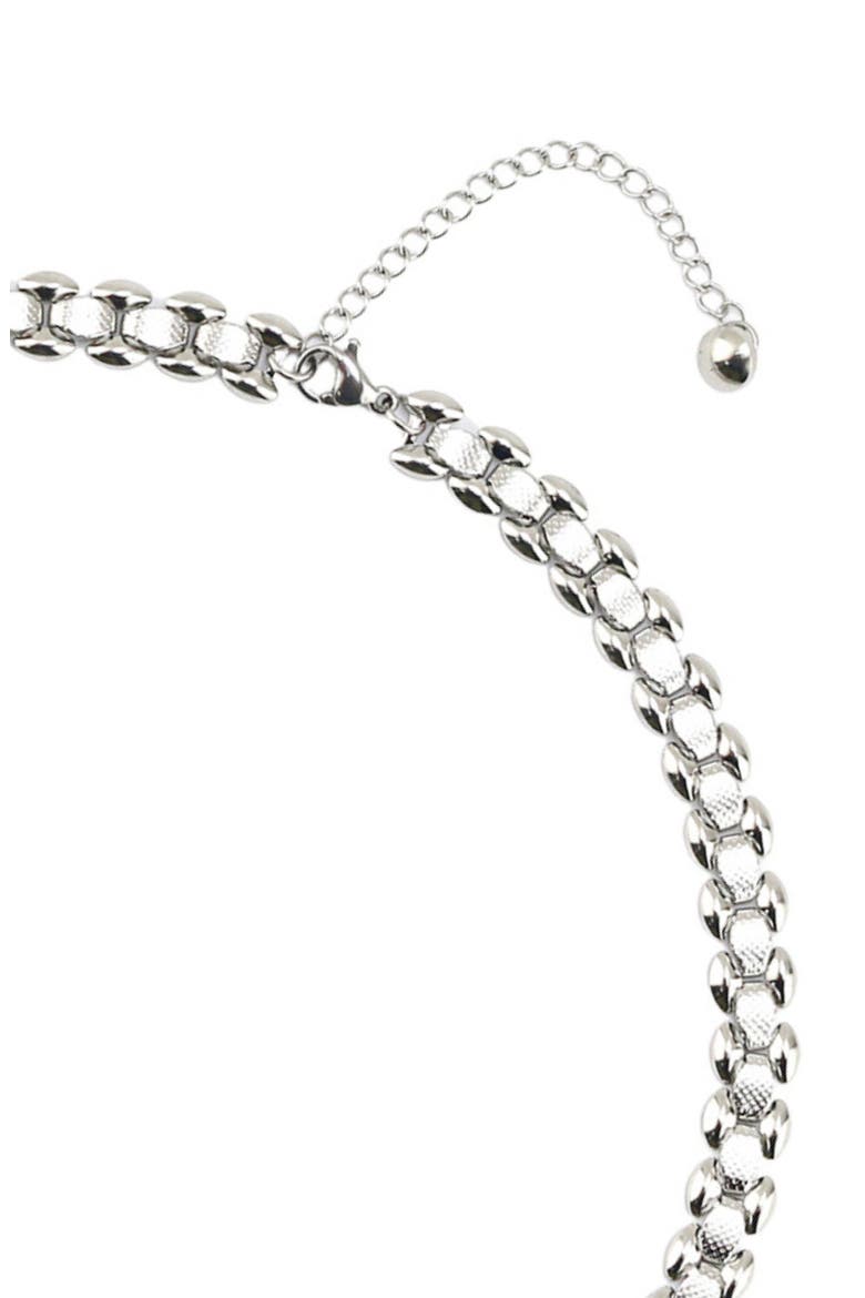 Box Chain Necklace, Alternate, color, SILVER