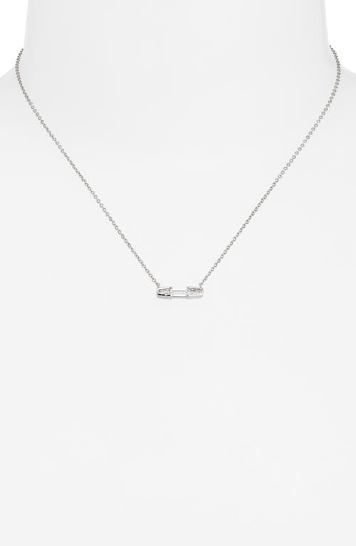 Nordstrom Cubic Zirconia Pendant Necklace In Metallic