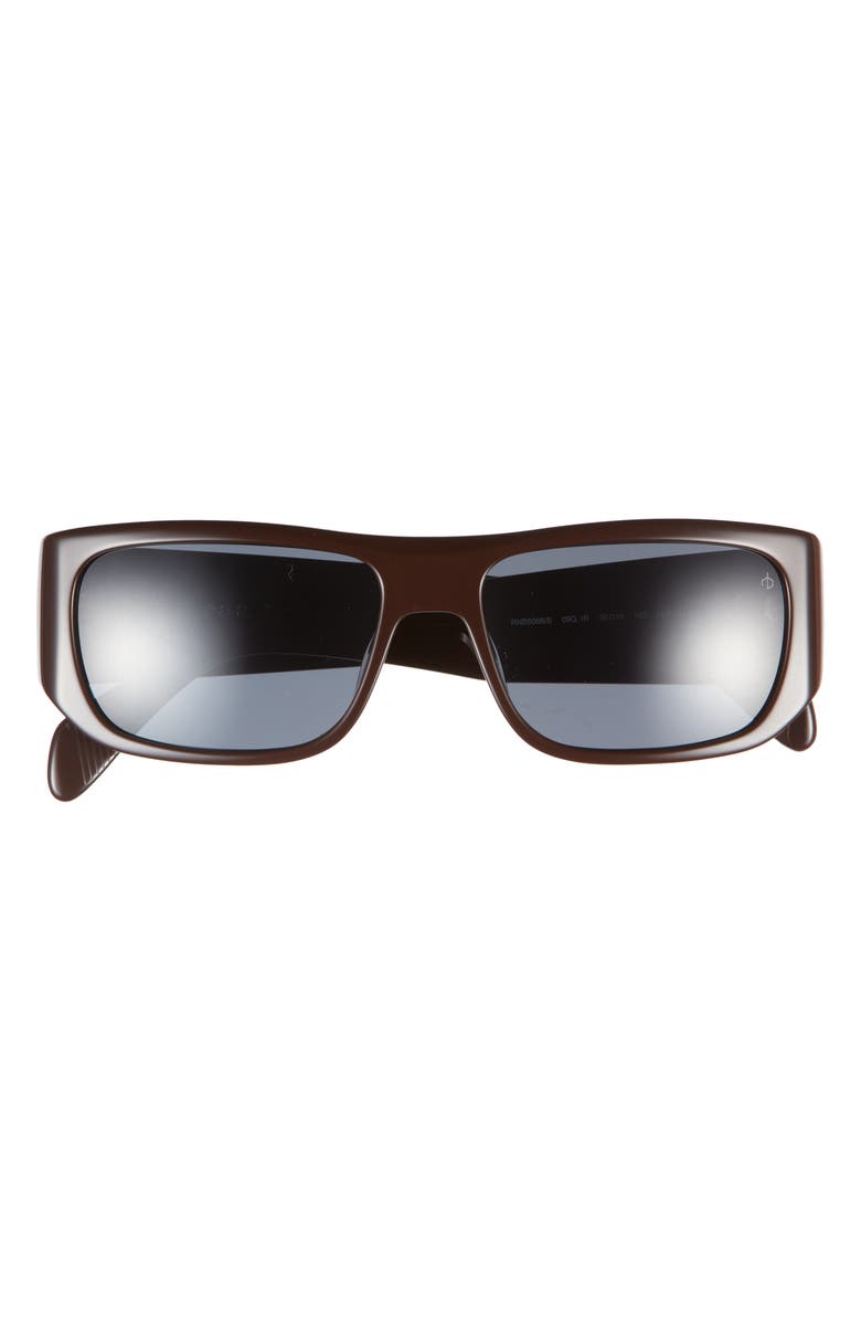 rag & bone 56mm Square Sunglasses, Main, color, Brown
