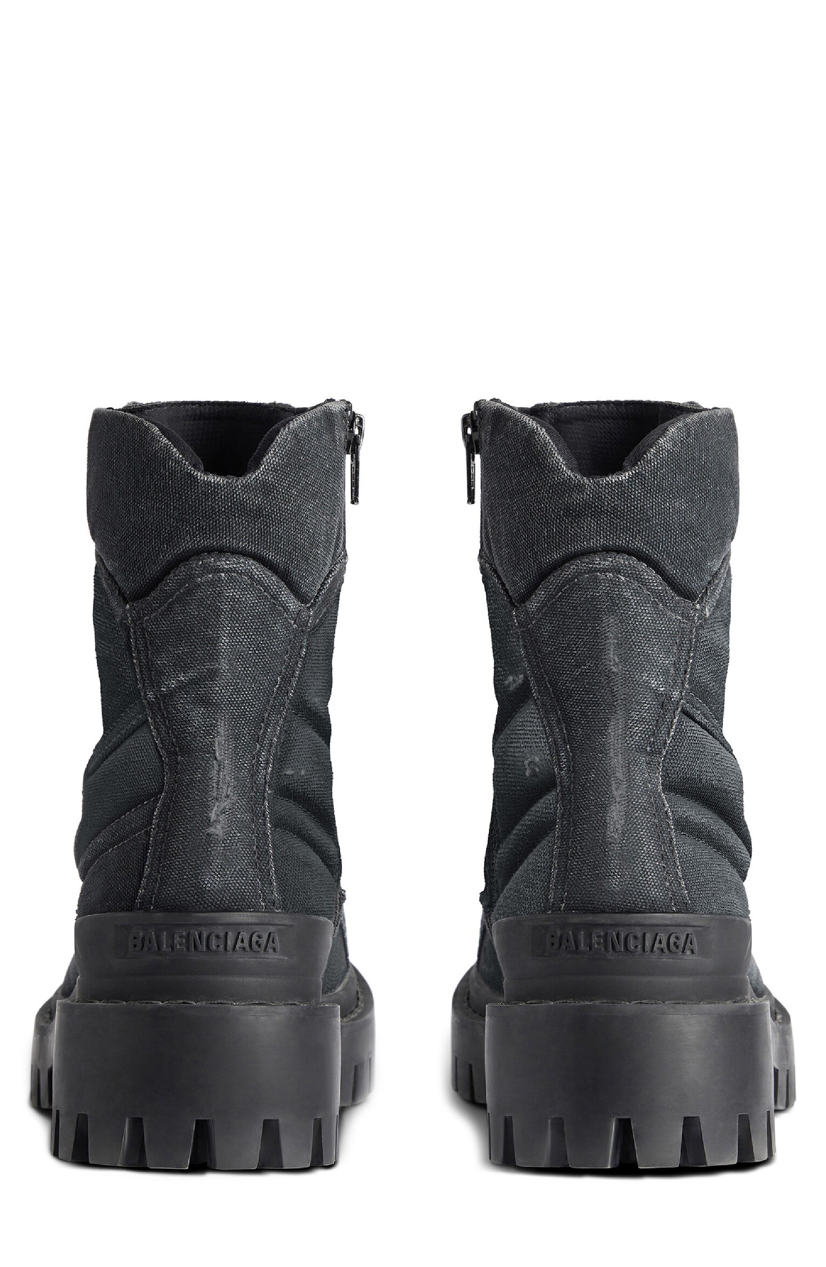 Balenciaga Combat Strike Boot, Alternate, color, Black