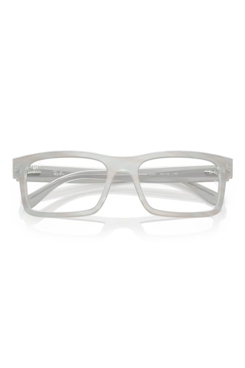 RB5435 54mm Rectangle Optical Glasses, Alternate, color, LIGHT BLUE