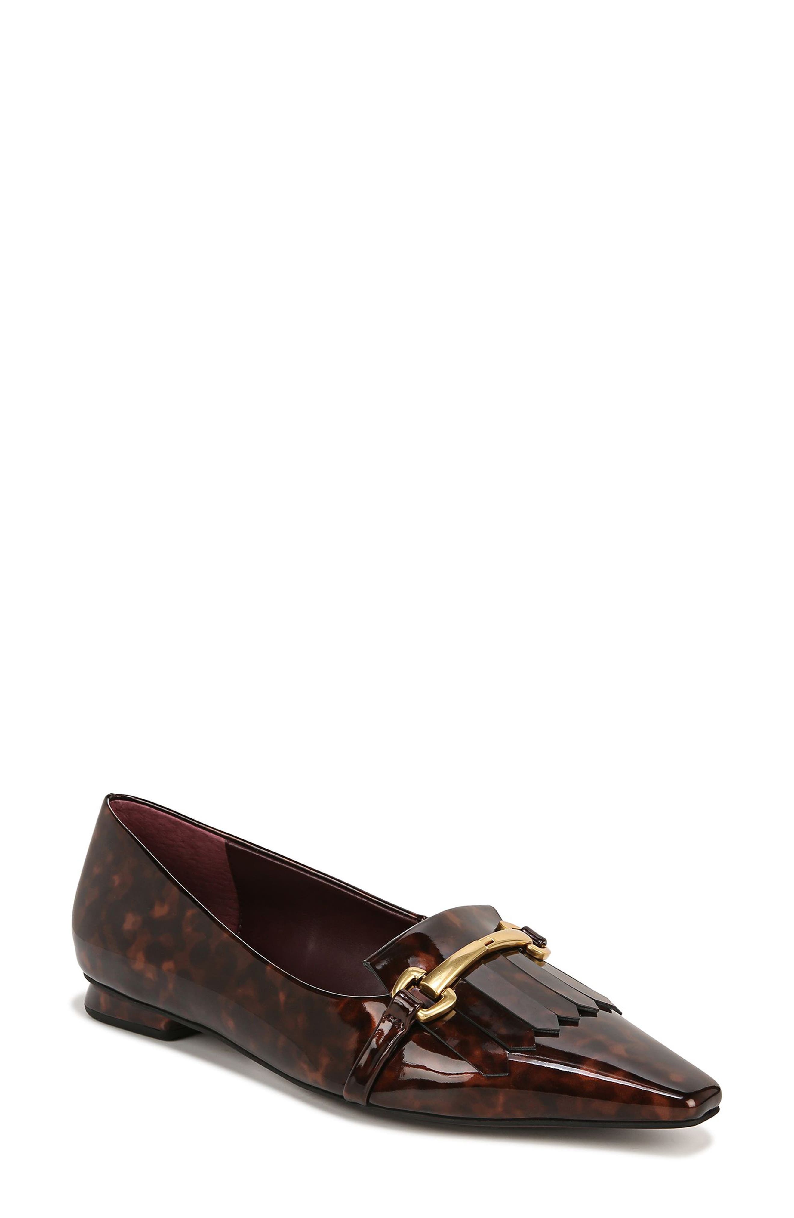 Rina Kiltie Bit Flat, Main, color, BROWN MULTI