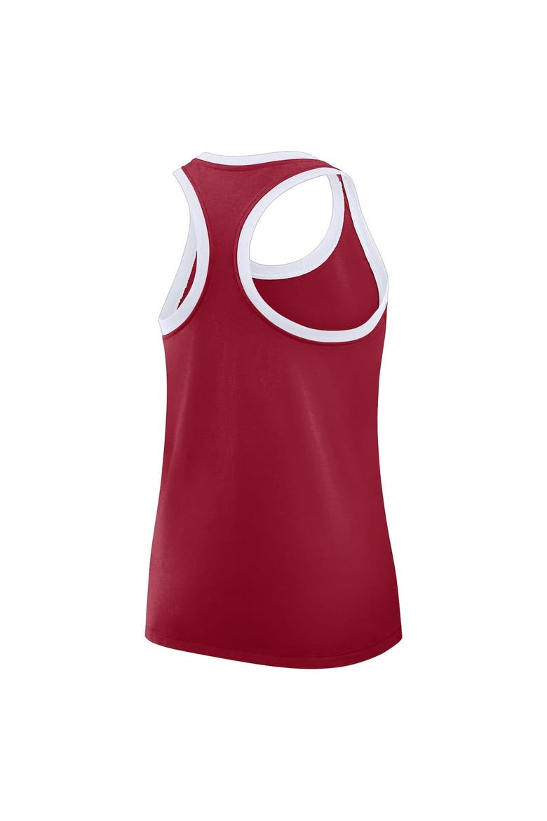 Women's Nike Crimson Alabama Crimson Tide Primetime Tri-Blend Racerback Tank Top, Alternate, color, Crimson