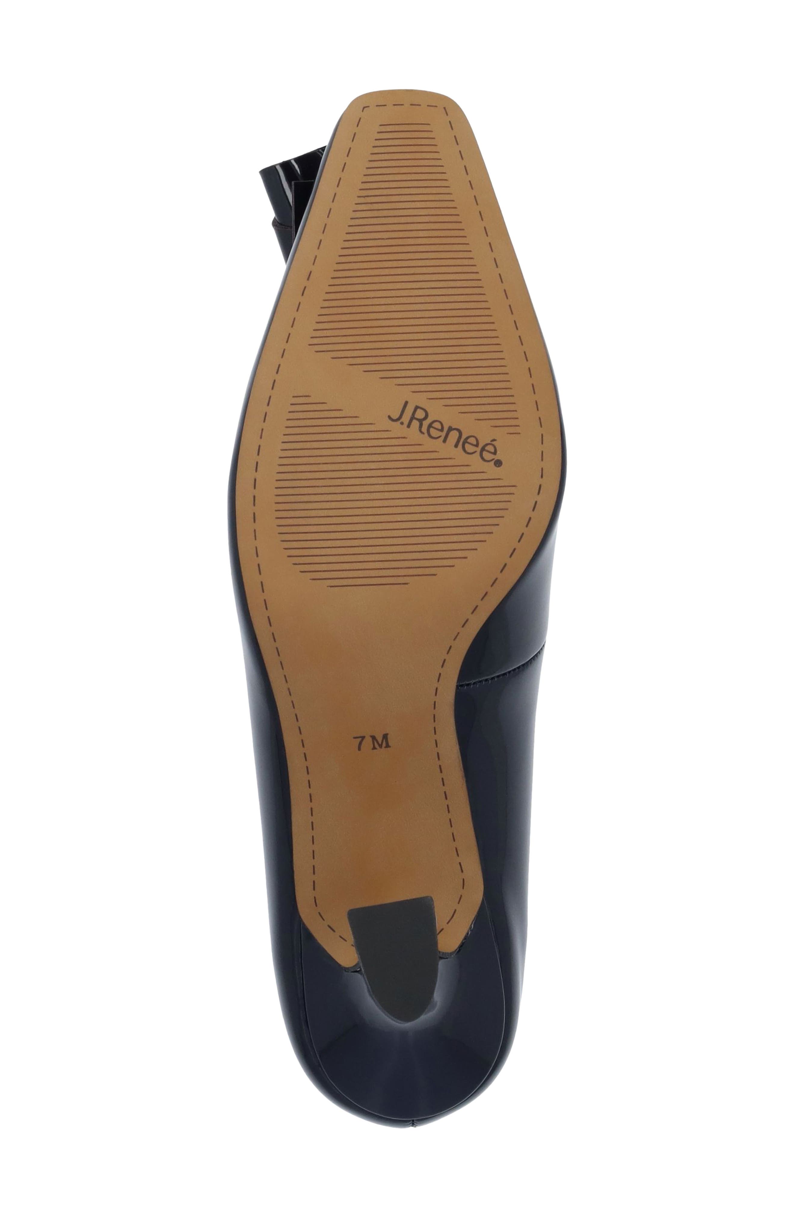 Karali Faux Leather Pump, Alternate, color, NAVY