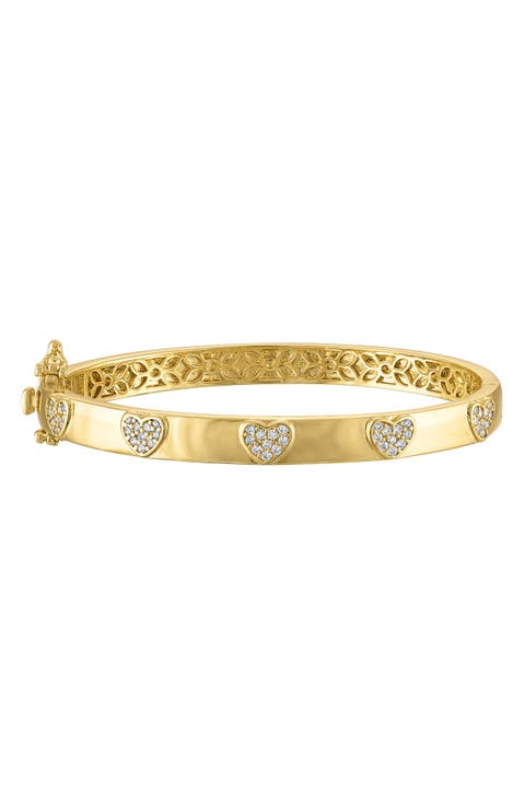 Kids' Cubic Zirconia Heart Bracelet