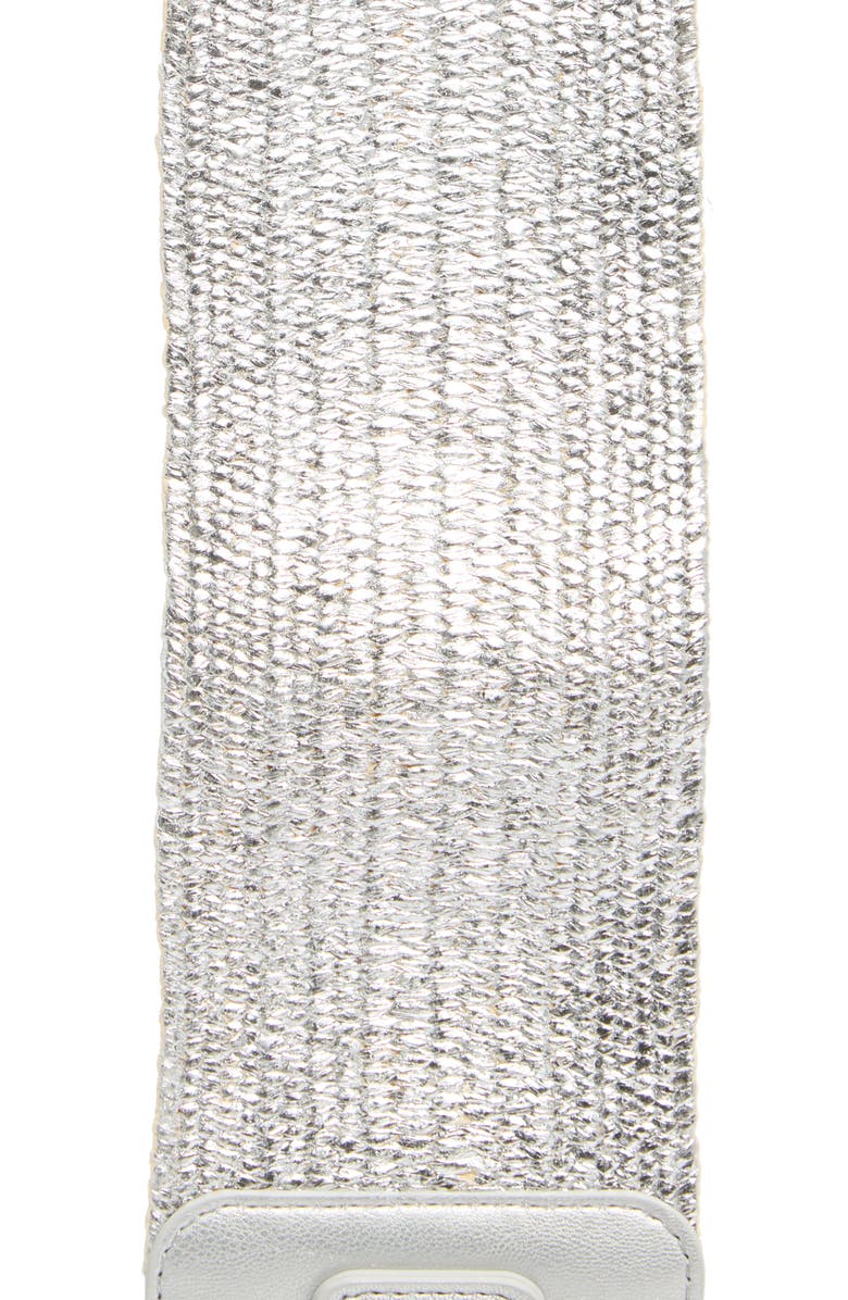 Vince Camuto Triangle Ring Stretch Straw Belt, Alternate, color, 