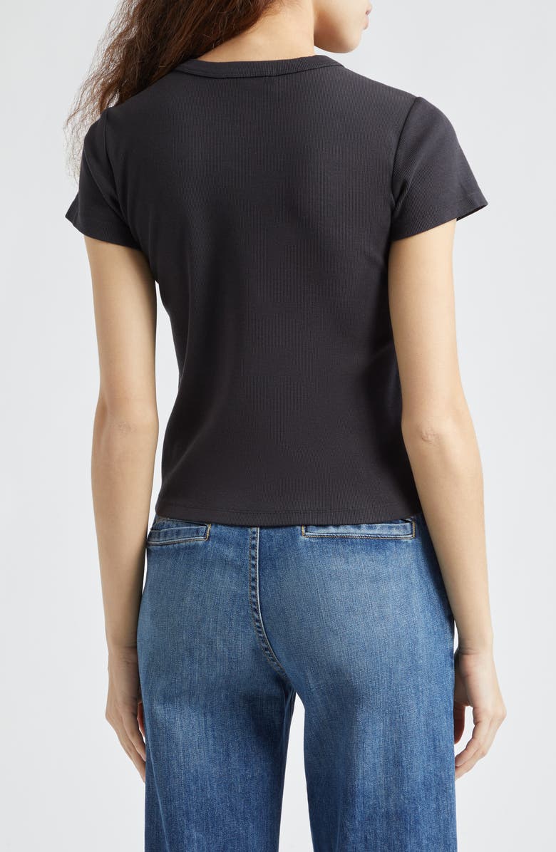 Marine Layer Lexi Sun-In Rib Crewneck T-Shirt, Alternate, color, Black