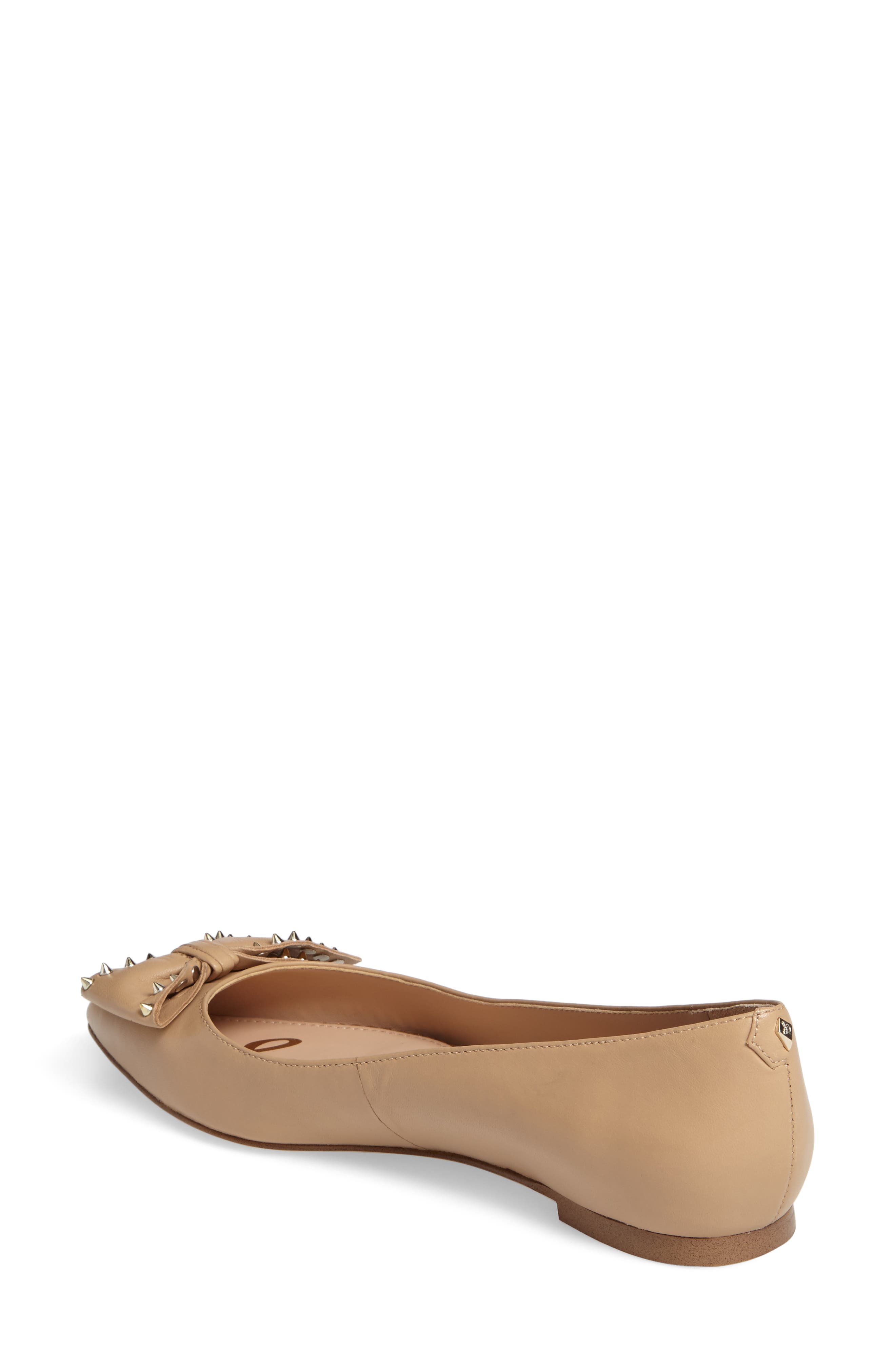 Raisa Bow Flat, Alternate, color, CLASSIC NUDE