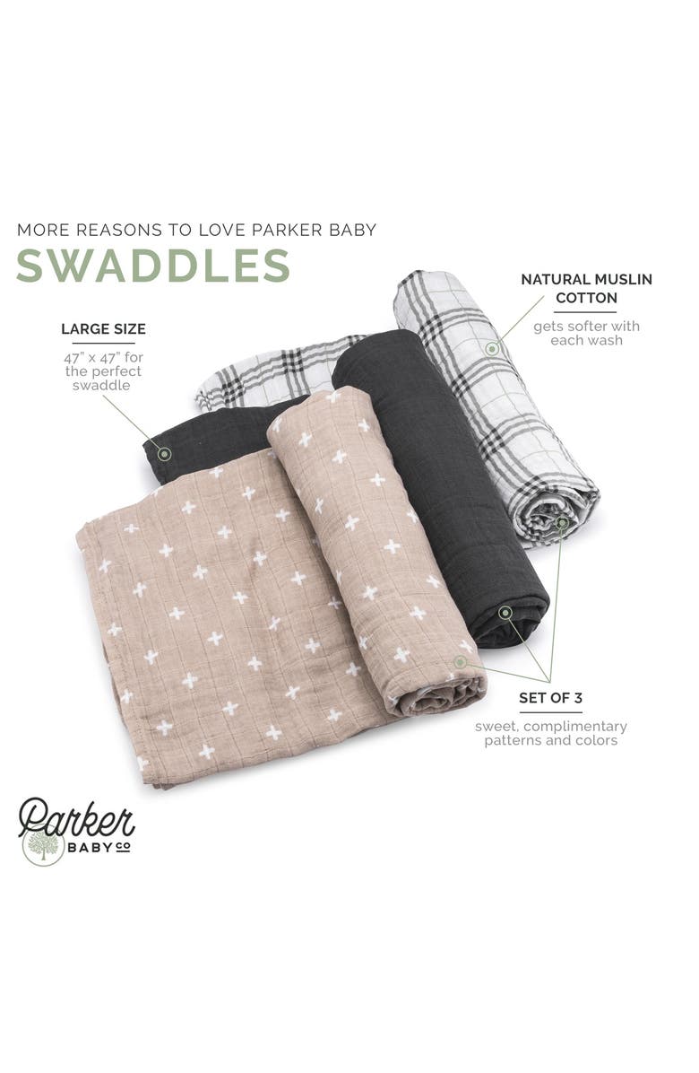 Parker Baby Co. Swaddle Set, Alternate, color, Classics