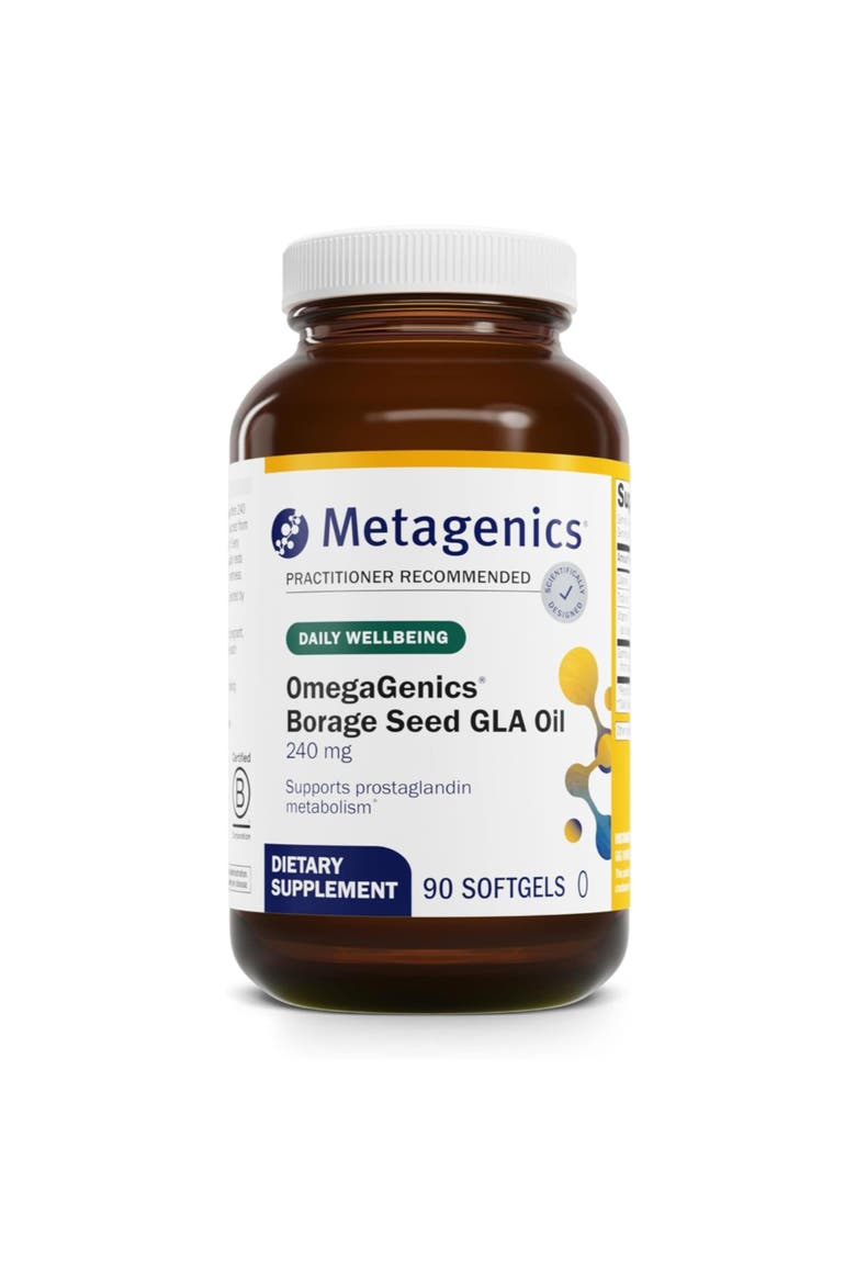 OmegaGenics Borage Seed GLA Oil Supplement 90 Softgels, Main, color, None