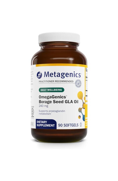 OmegaGenics Borage Seed GLA Oil Supplement 90 Softgels