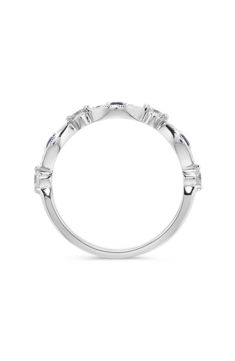 H.J. Namdar 14K White Gold Sapphire & Diamond Stackable Ring, Alternate, color, White Gold/ Sapphire/ Diamond