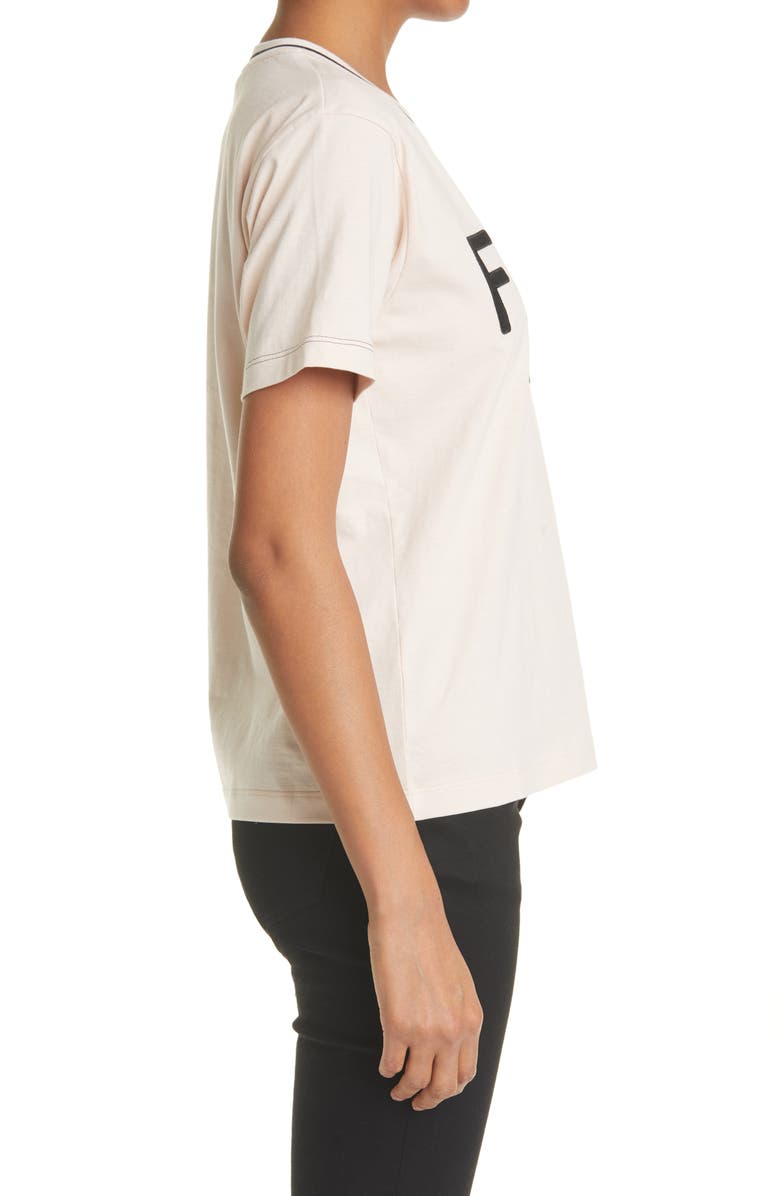 Fendi Roma Logo Appliqué Women's Graphic Tee, Alternate, color, 