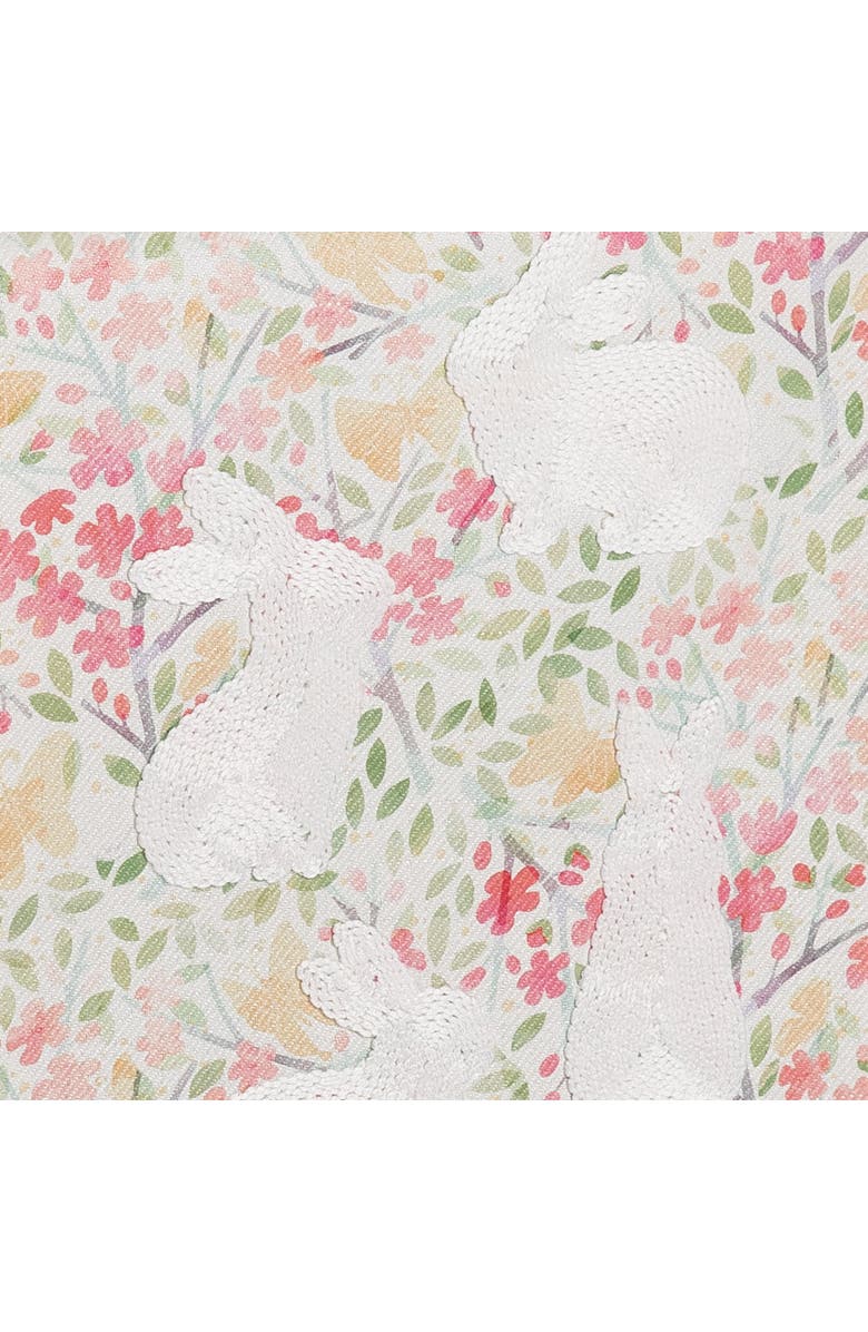 C&F Home Bunnies Flowers Table Runner 13" x 72", Alternate, color, Brown