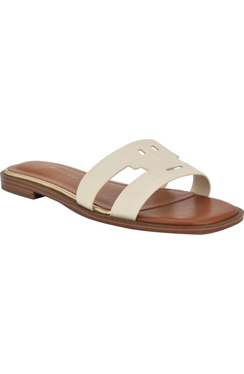 Tommy Hilfiger Terenz Slide Sandal, Main, color, Chic Cream