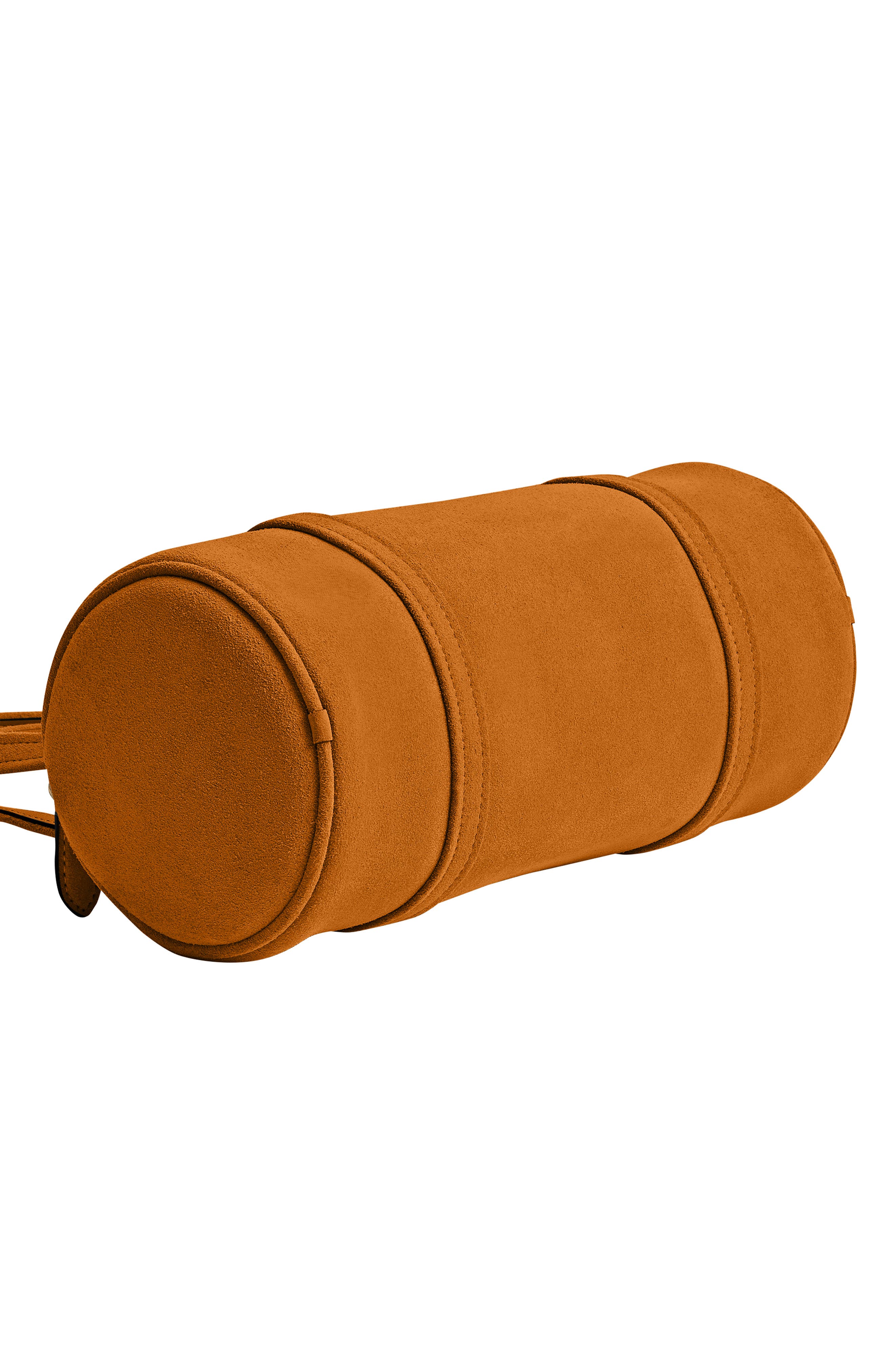 Kisslock 28 Suede Barrel Bag, Alternate, color, B4/ MARIGOLD