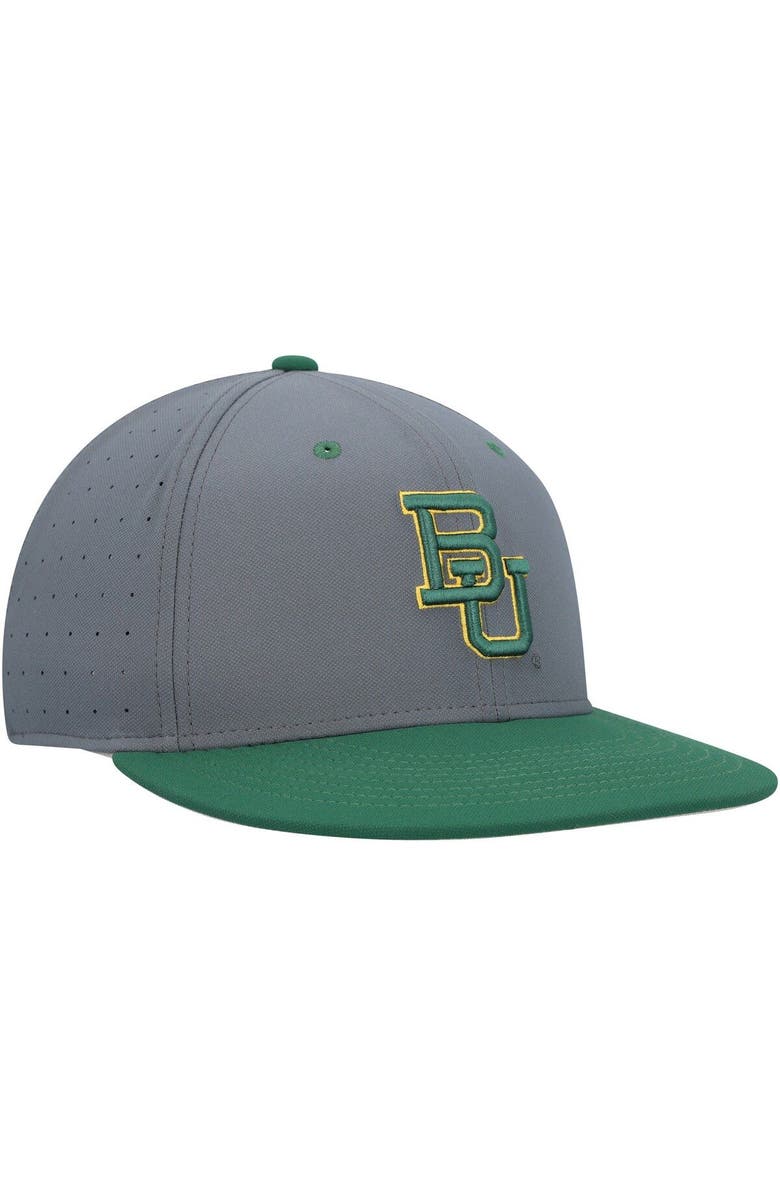 Nike Men's Nike Gray Baylor Bears Aero True Baseball Performance Fitted Hat, Alternate, color, 