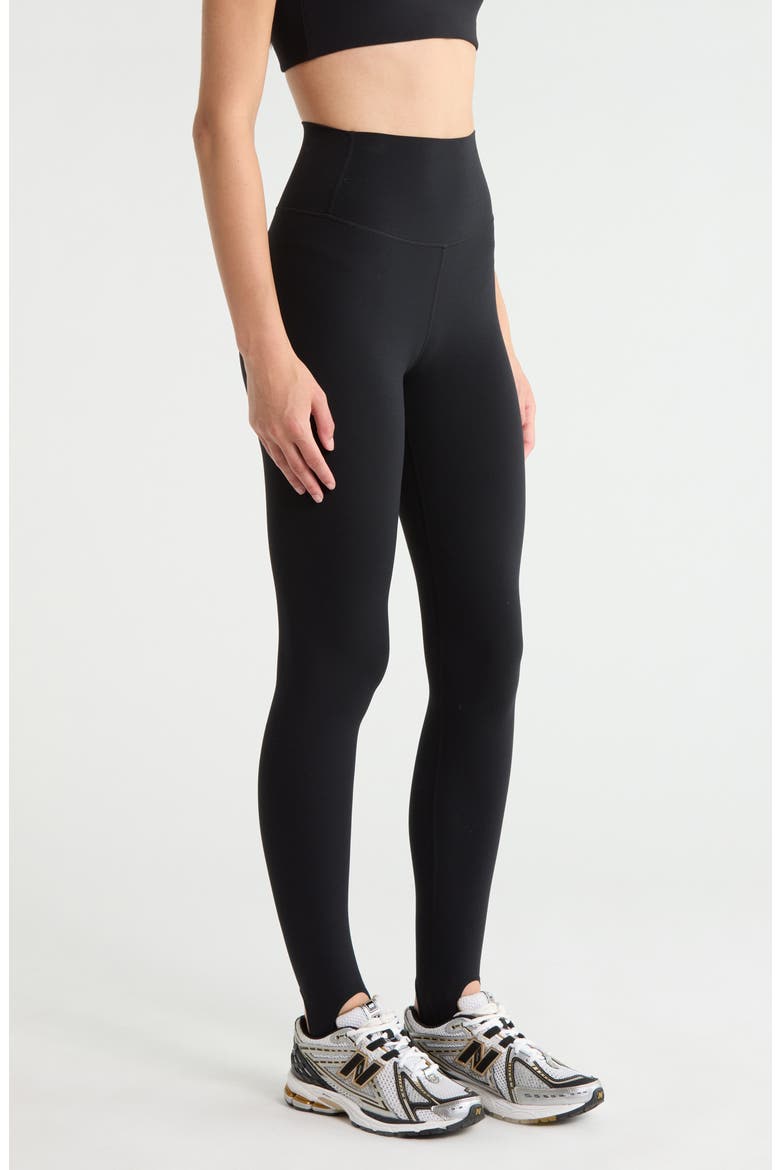 River High Waist Airweight Stirrup Leggings, Alternate, color, BLACK