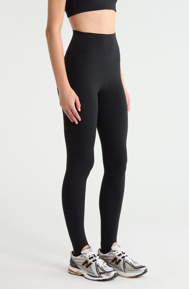 SPLITS59 River High Waist Airweight Stirrup Leggings, Alternate, color, Black