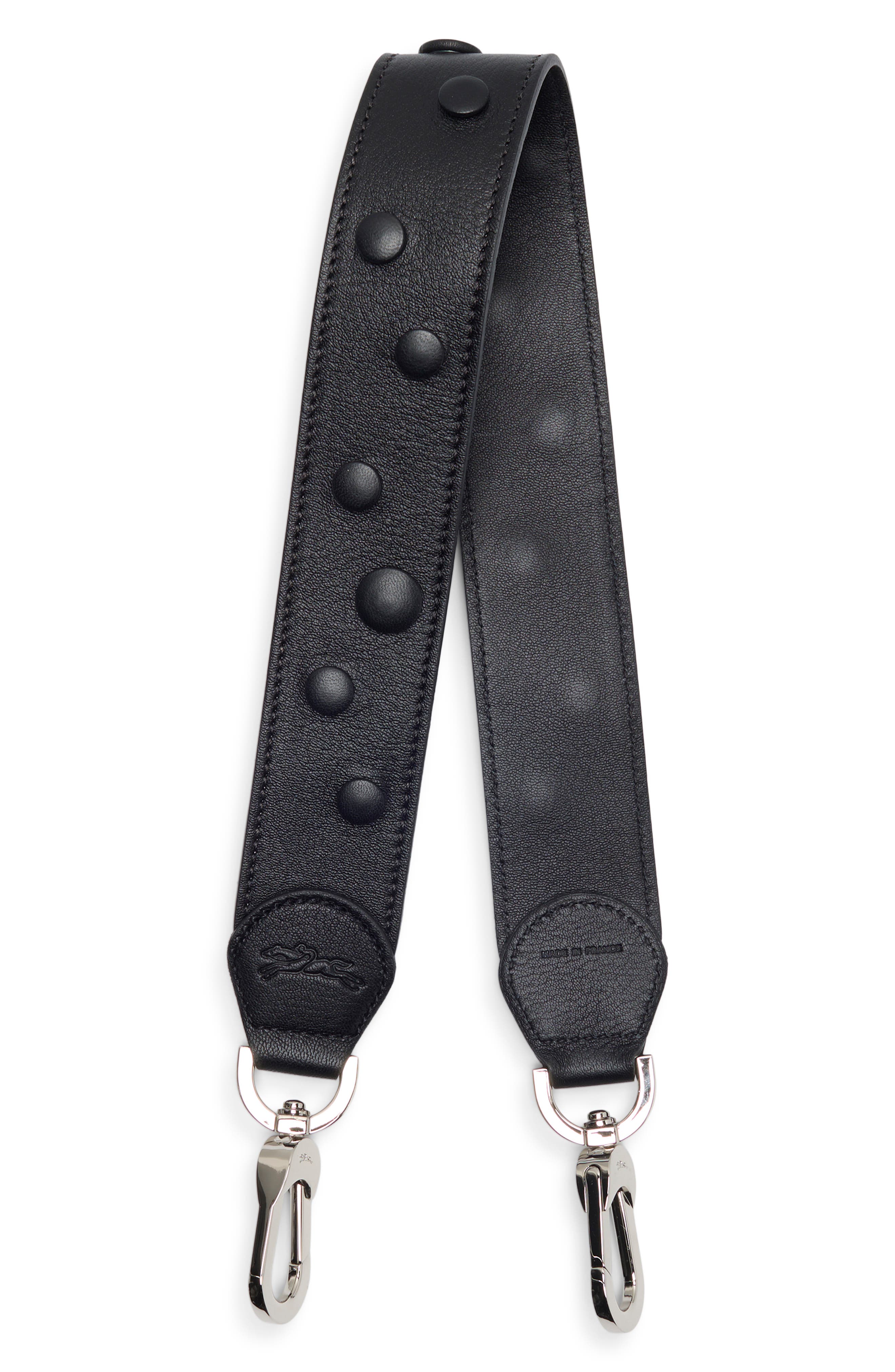Longchamp Studded Leather Bag Strap