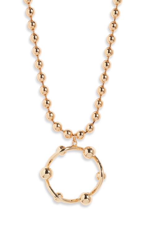 Long Ball Chain Necklace