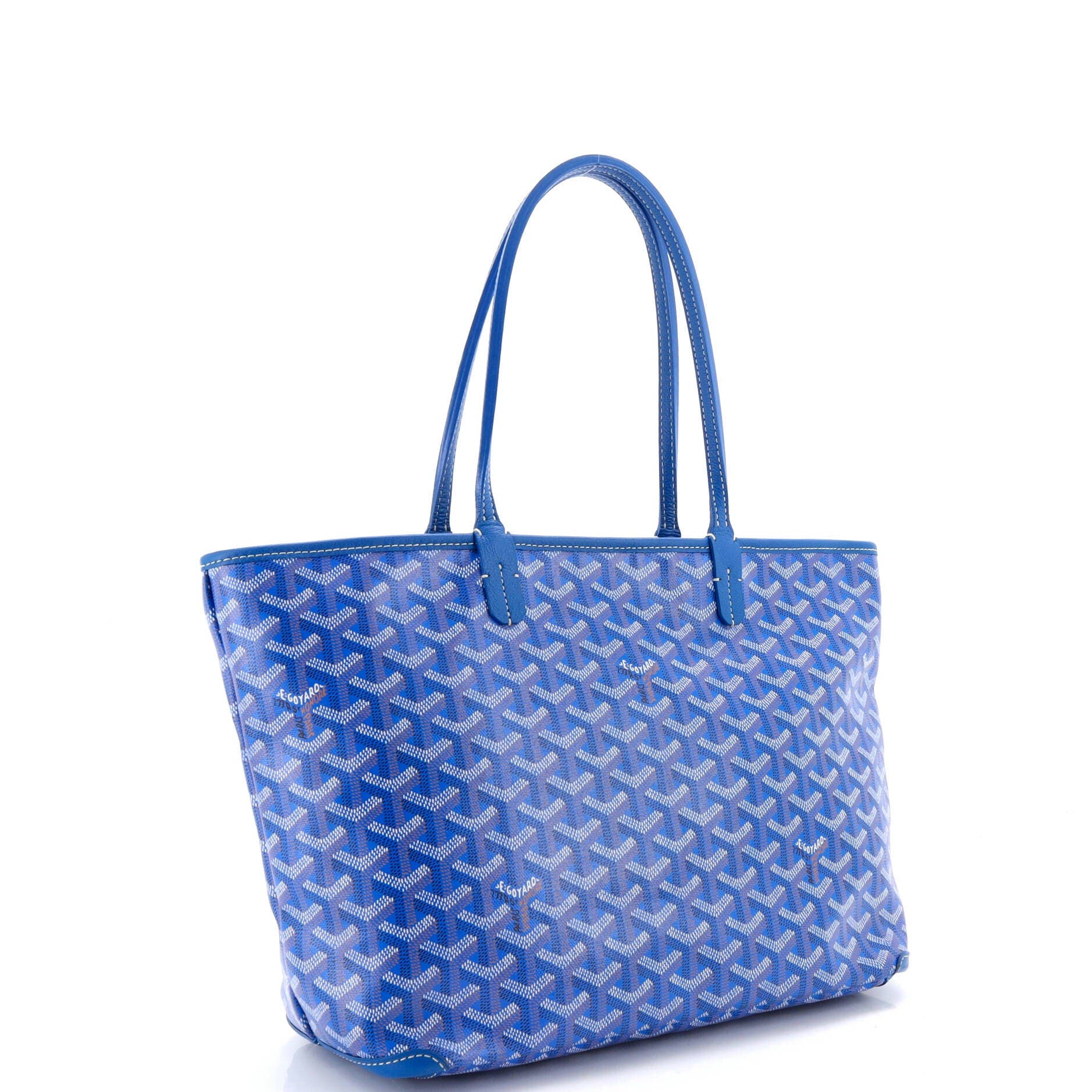 Pre-Owned Goyard Artois Tote Coated Canvas PM, Alternate, color, Blue