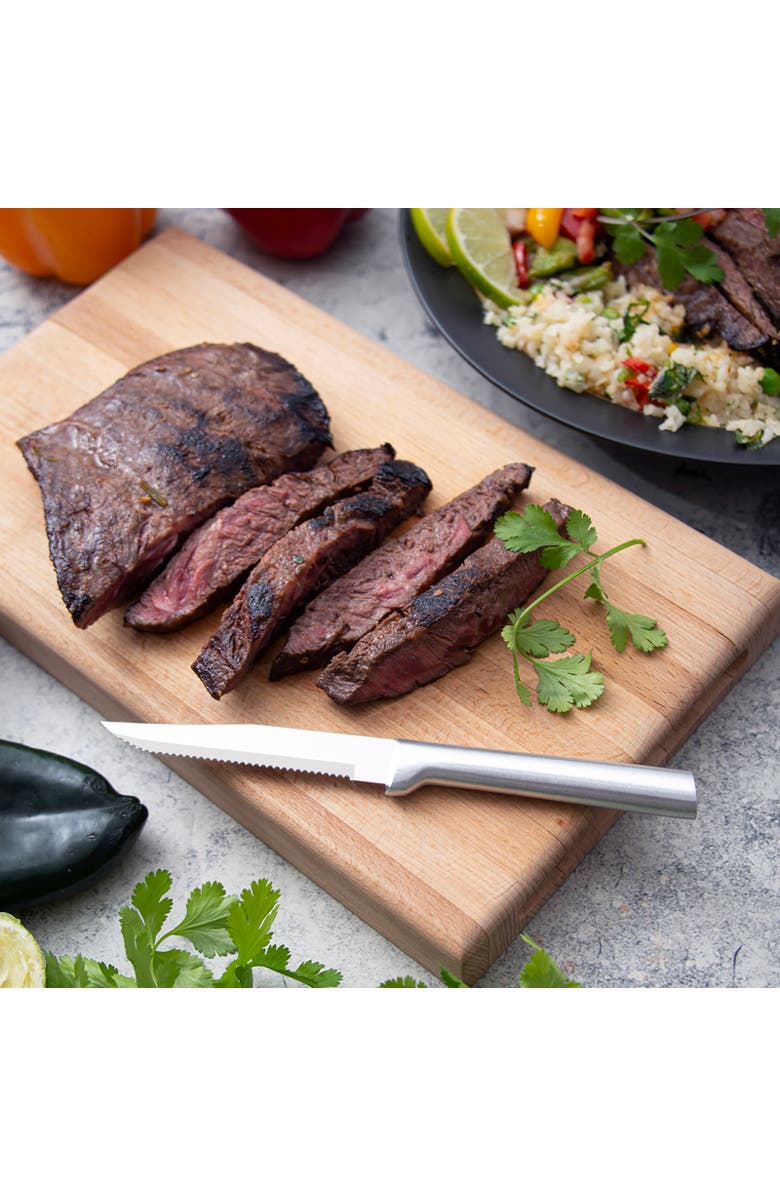 Rada 4 Piece ProPak Serrated Steak Knife Set, Alternate, color, Silver