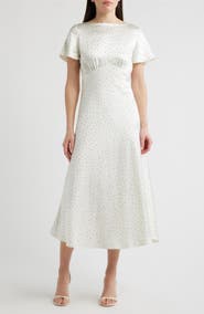 Lucy Paris Anastasia Dot Midi Dress