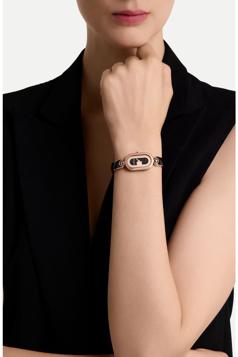 Glamour Chic Bracelet Watch, 19mm x 6.2 mm, Alternate, color, ROSE GOLD