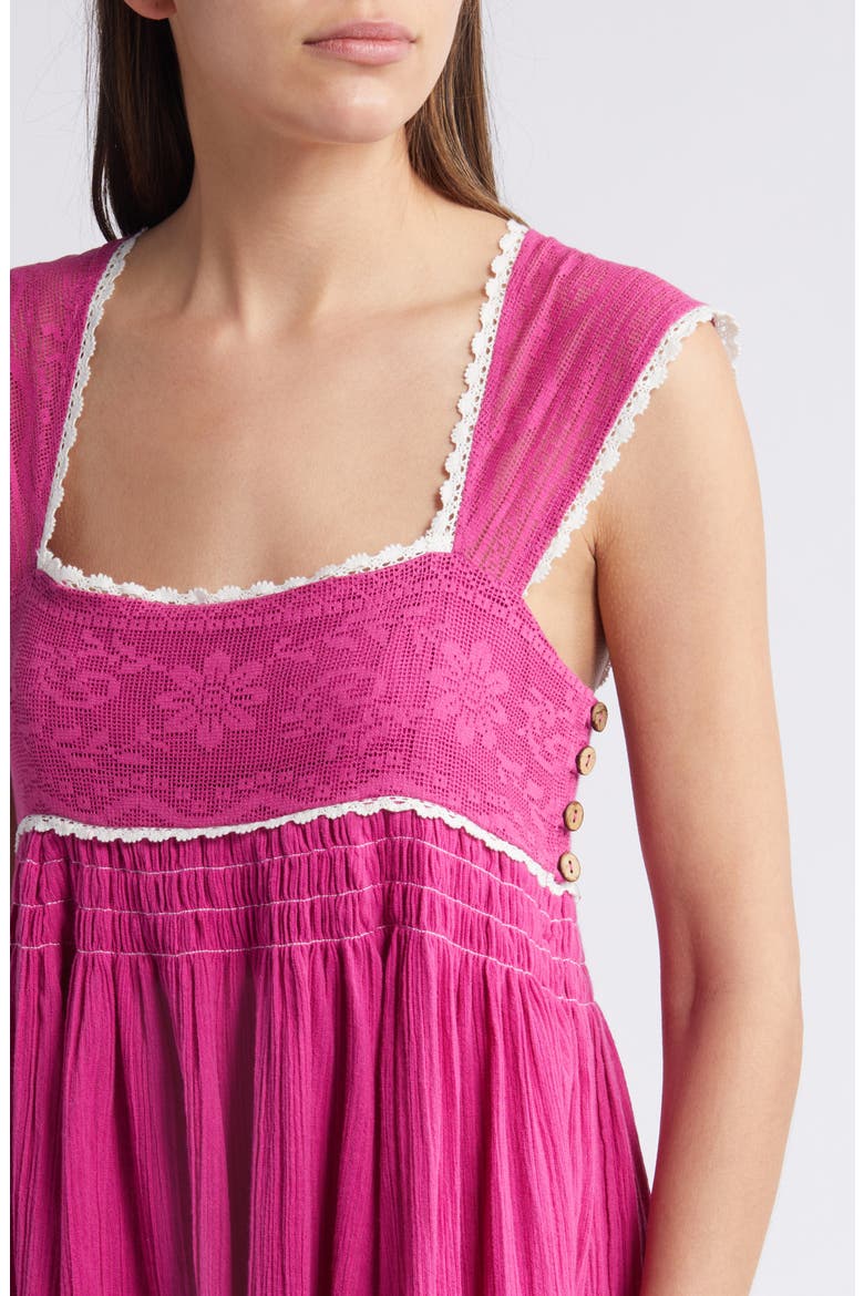 women's heartland cotton babydoll mini dress Heartland Embroidered Bodice Cotton Minidress (Women)