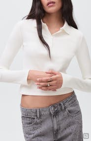 MANGO TEEN Cotton Rib Polo