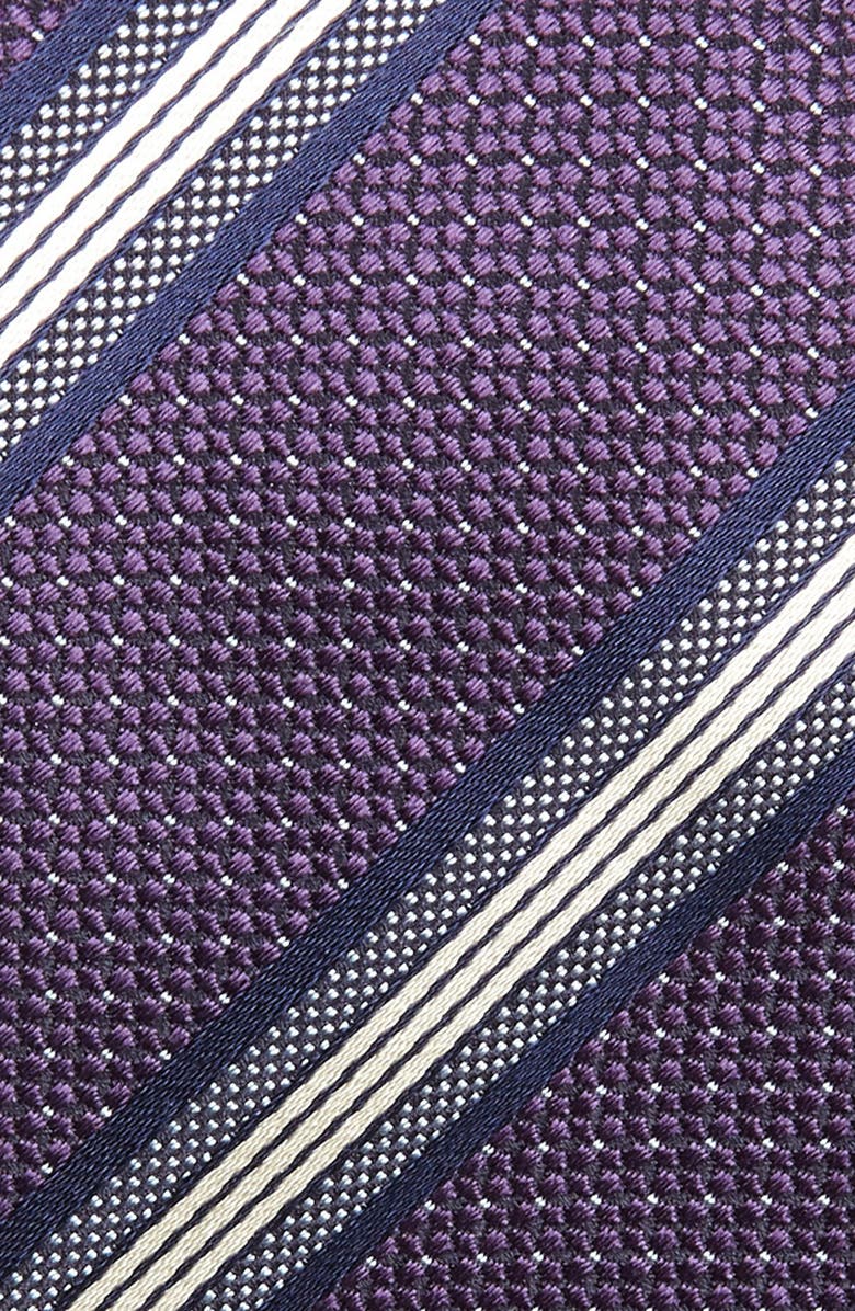 Canali Stripe Silk Tie, Alternate, color,