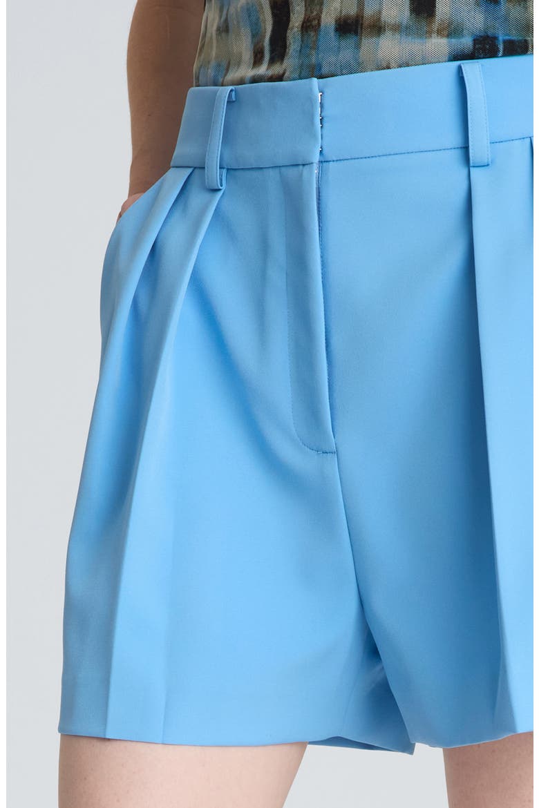 Pleated Shorts, Alternate, color, LAKE BLUE